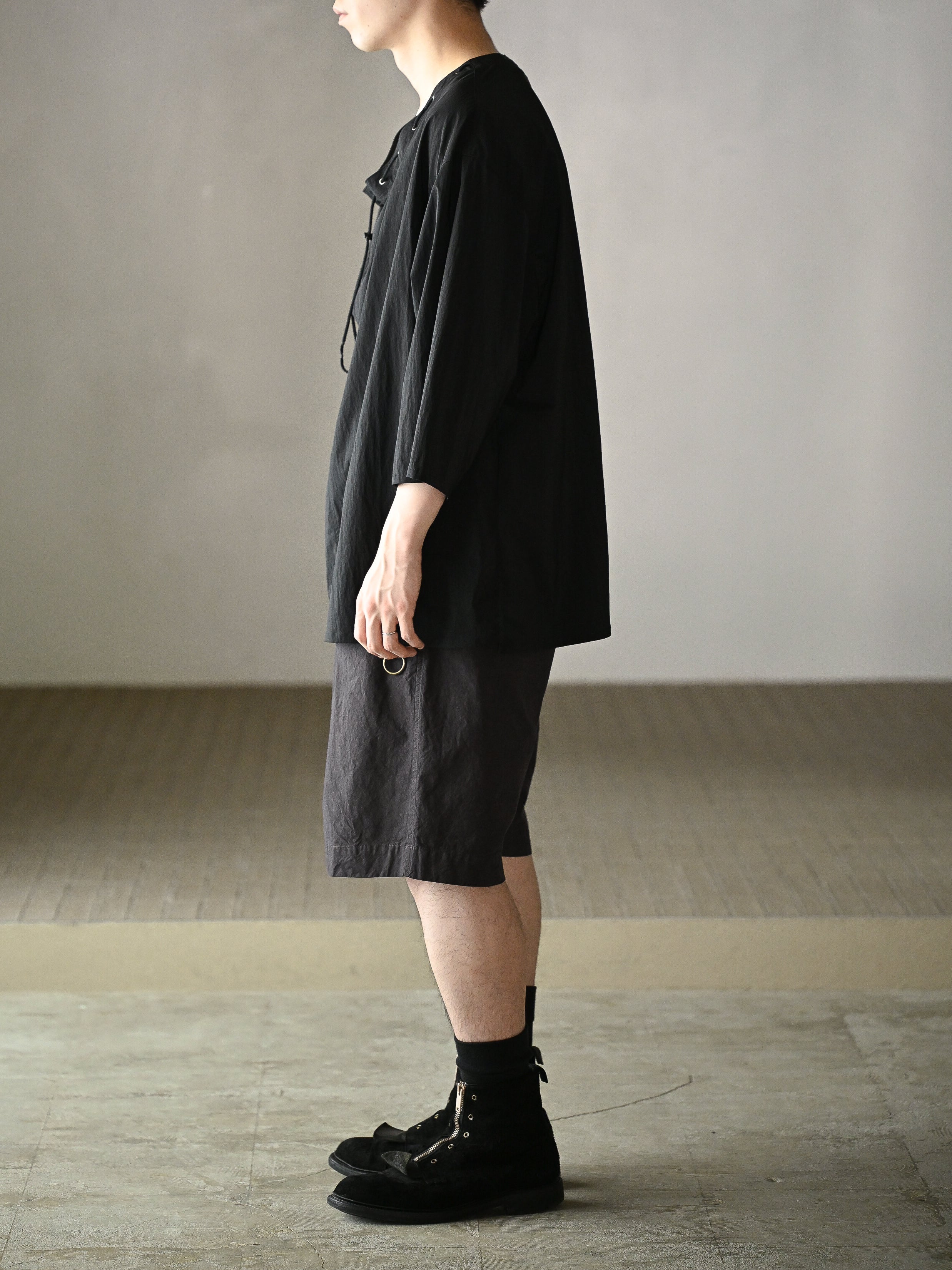 barbell object / smock ts -BLACK