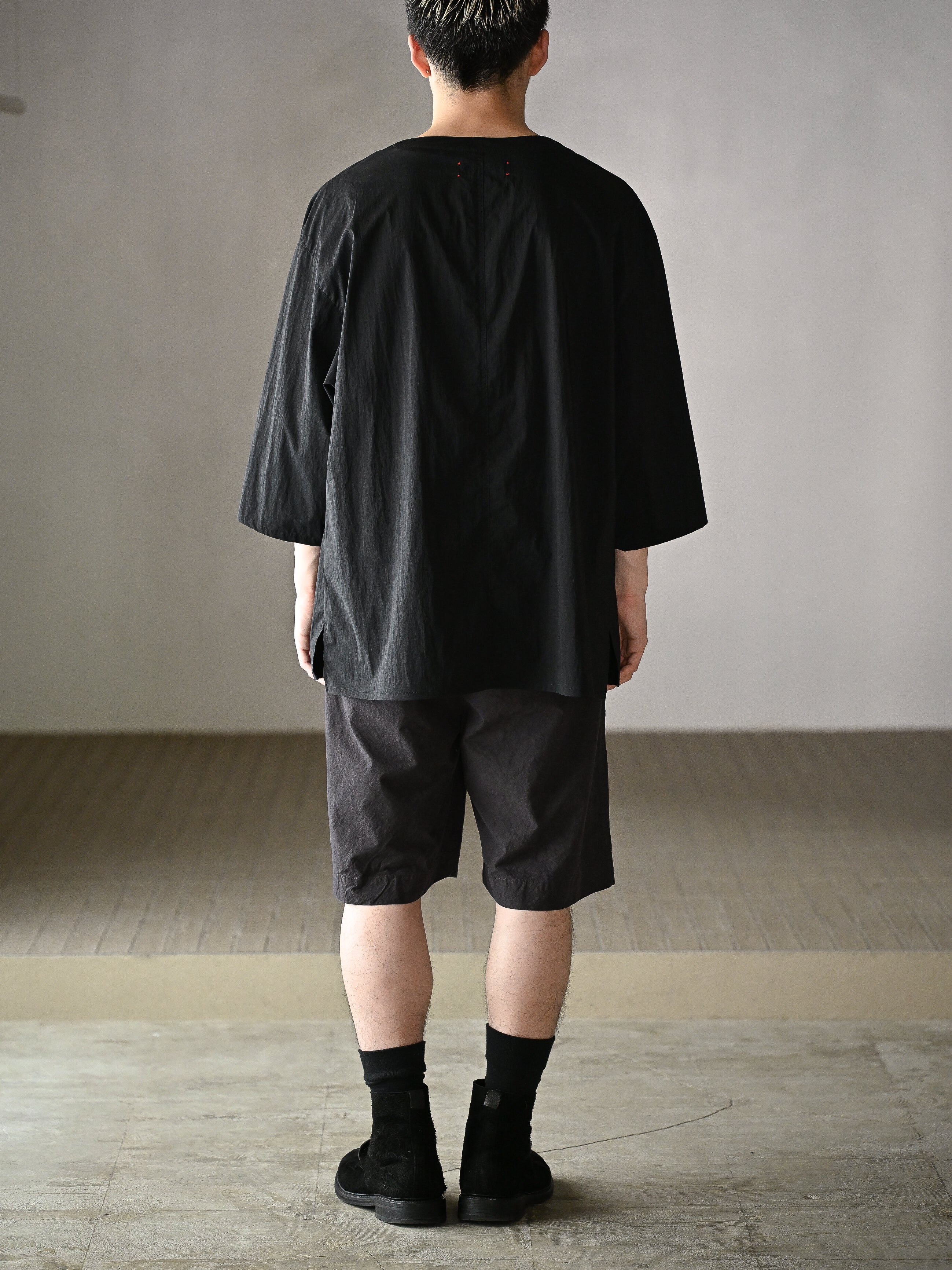 barbell object / smock ts -BLACK