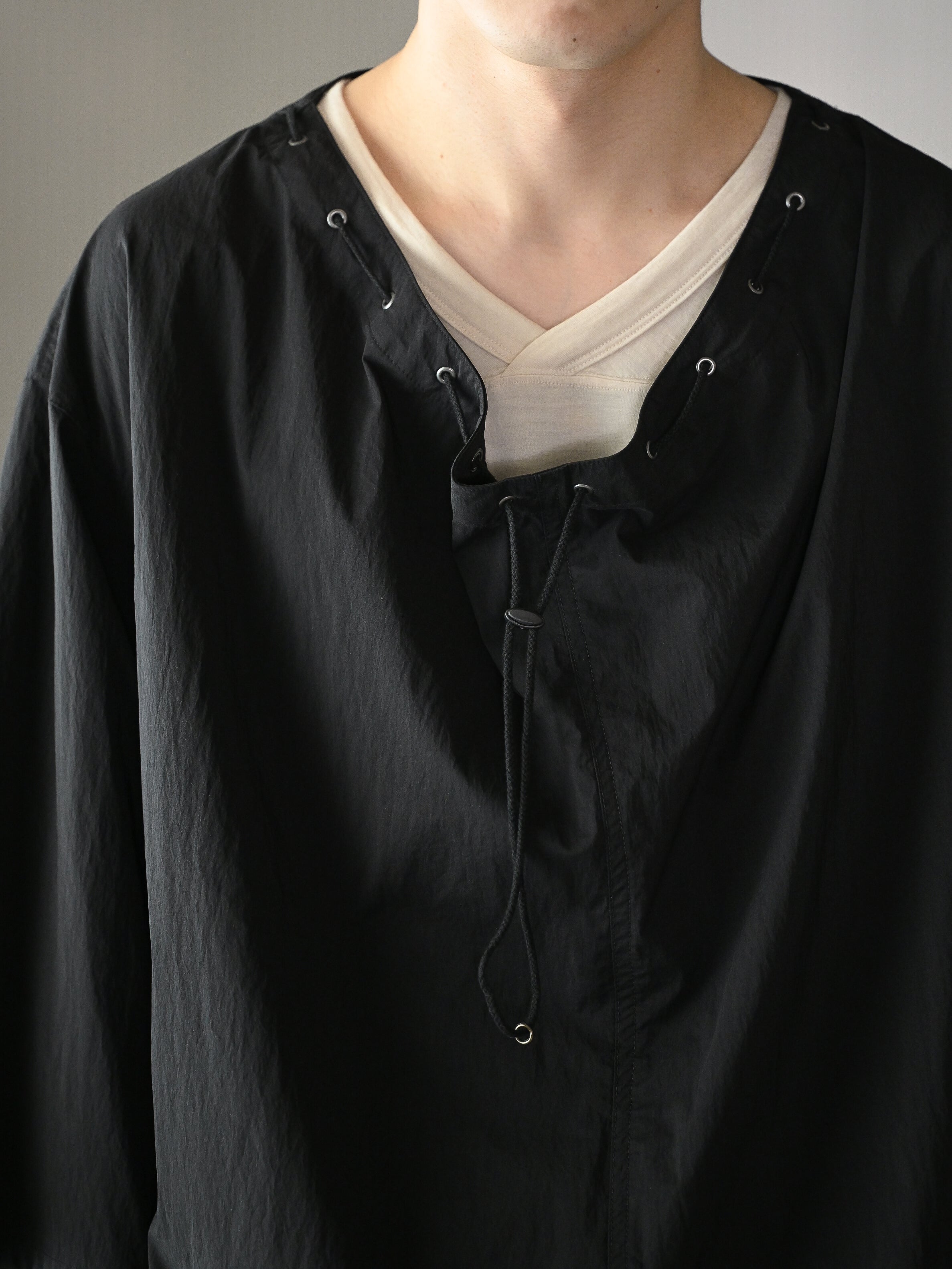 barbell object / smock ts -BLACK