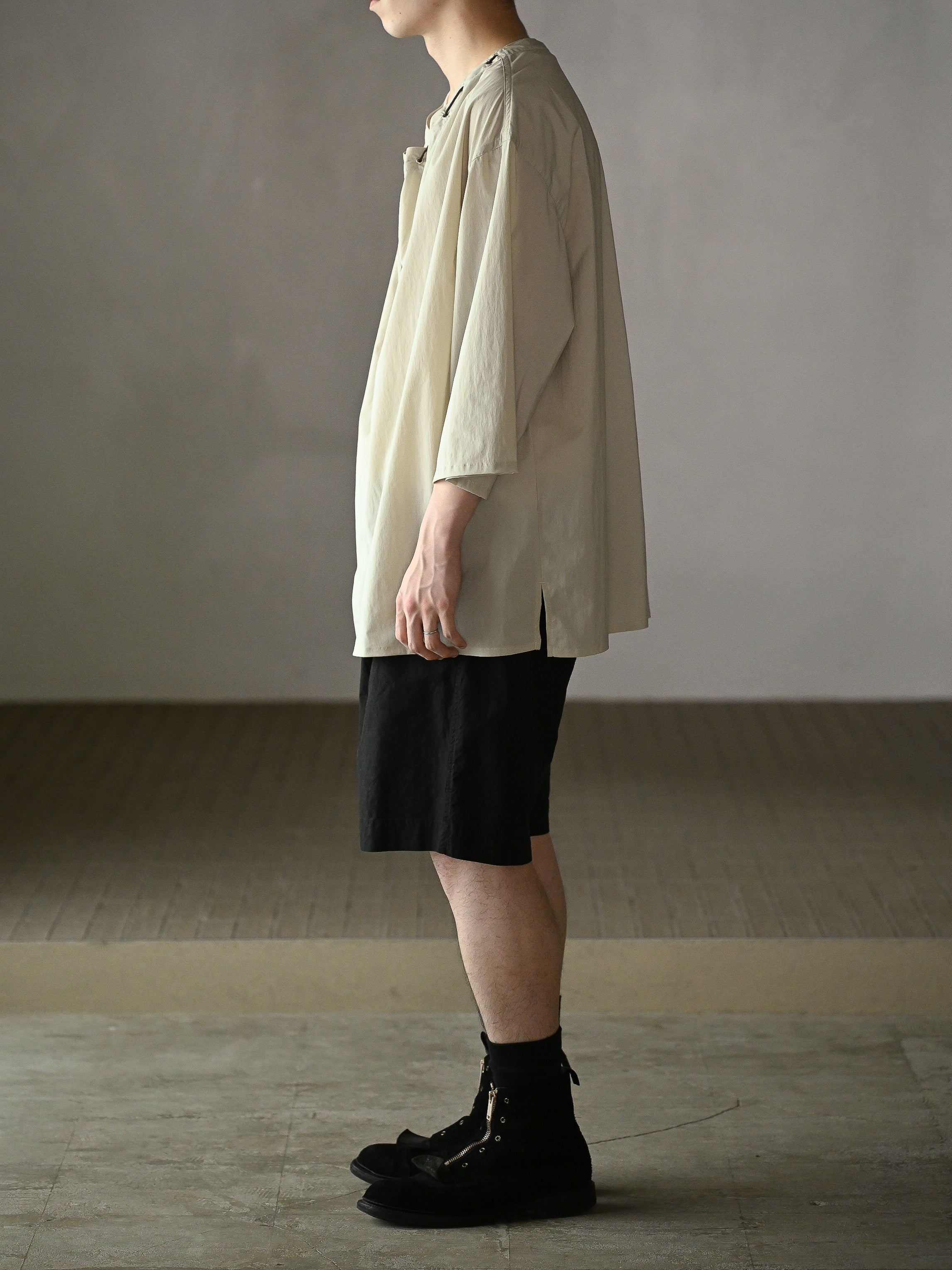barbell object / smock ts -BEIGE