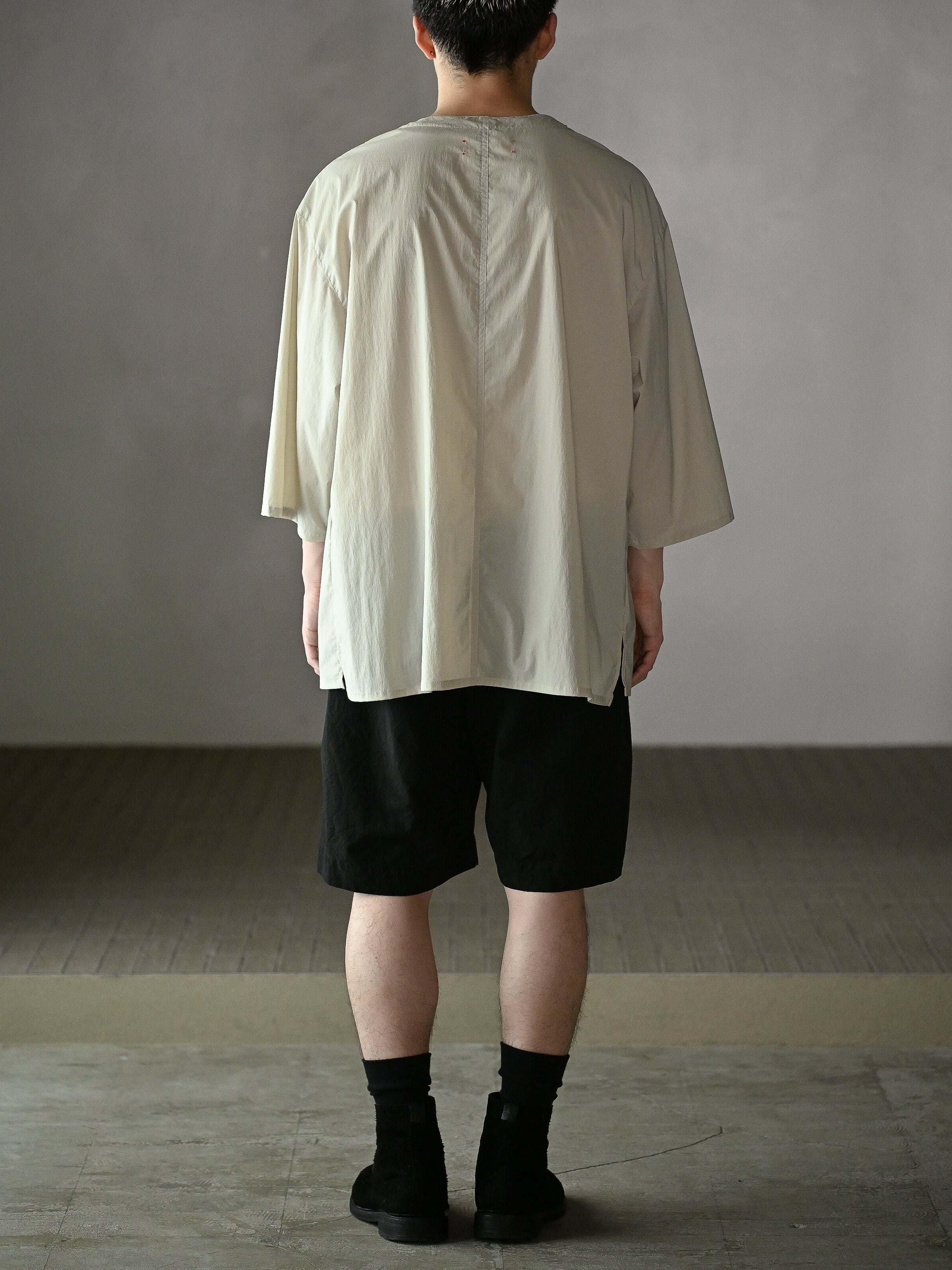 barbell object / smock ts -BEIGE