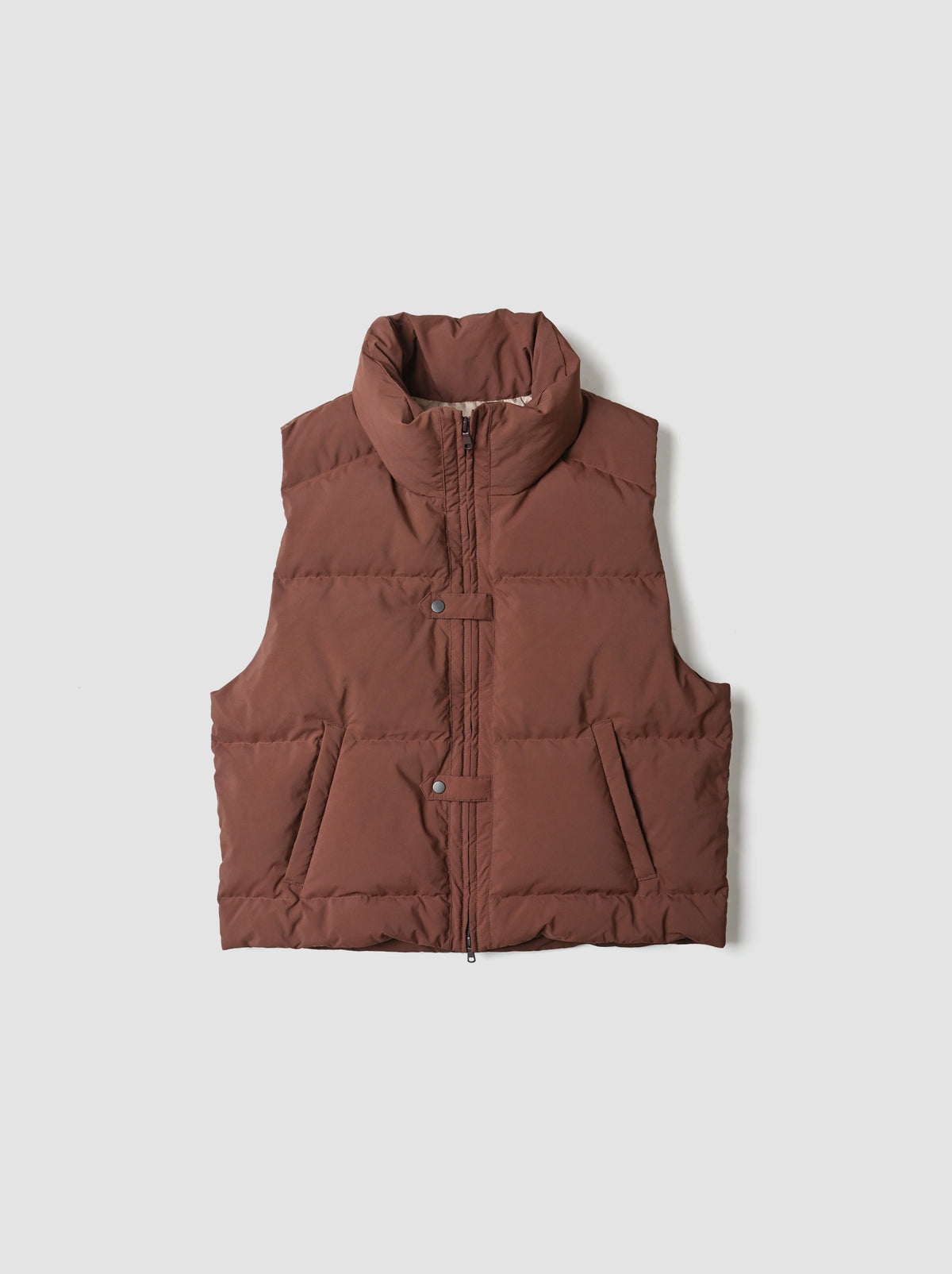 ANCELLM / DOWN VEST -MARRON