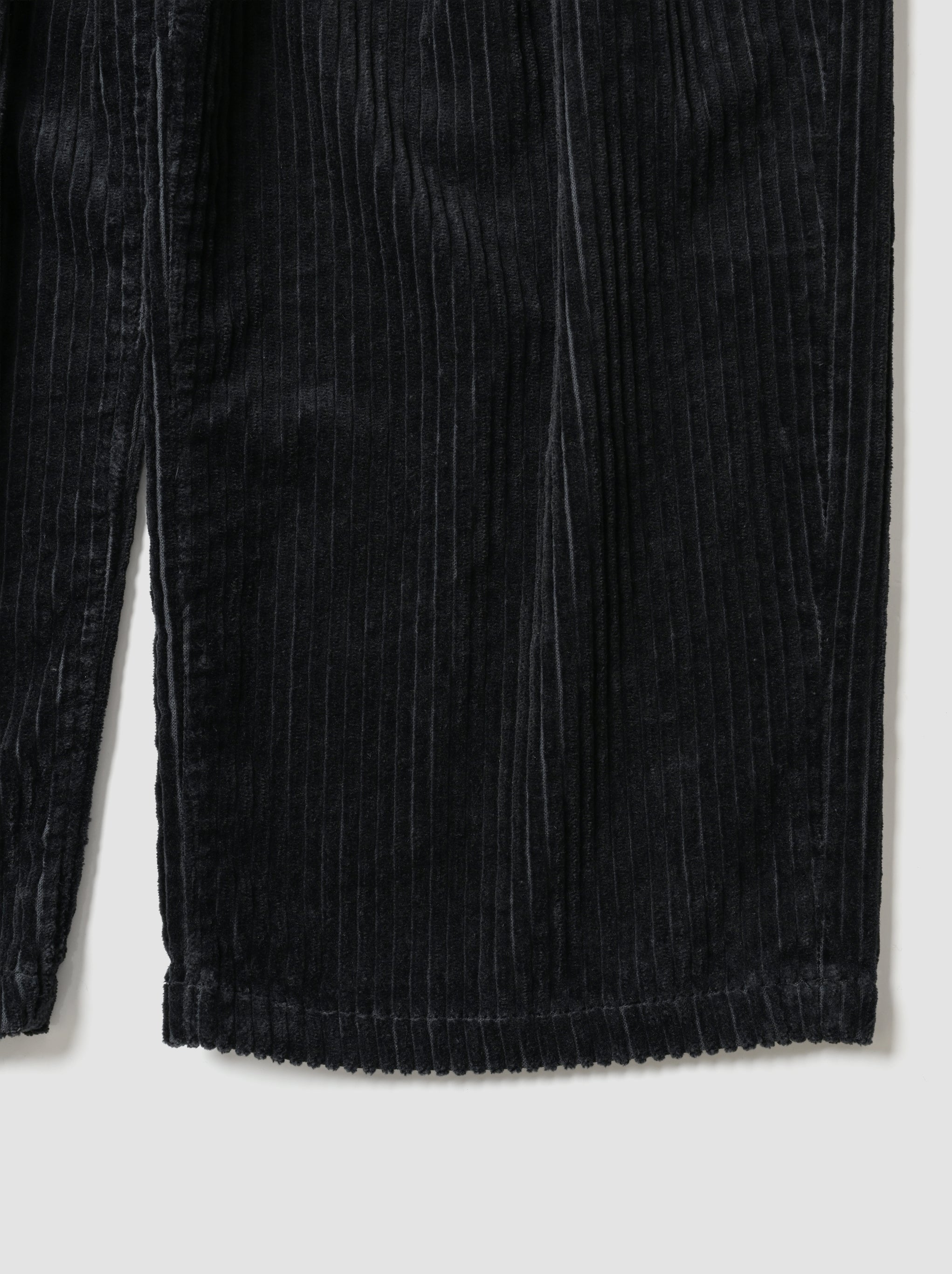 ANCELLM / CORDUROY WIDE SLACKS -BLACK