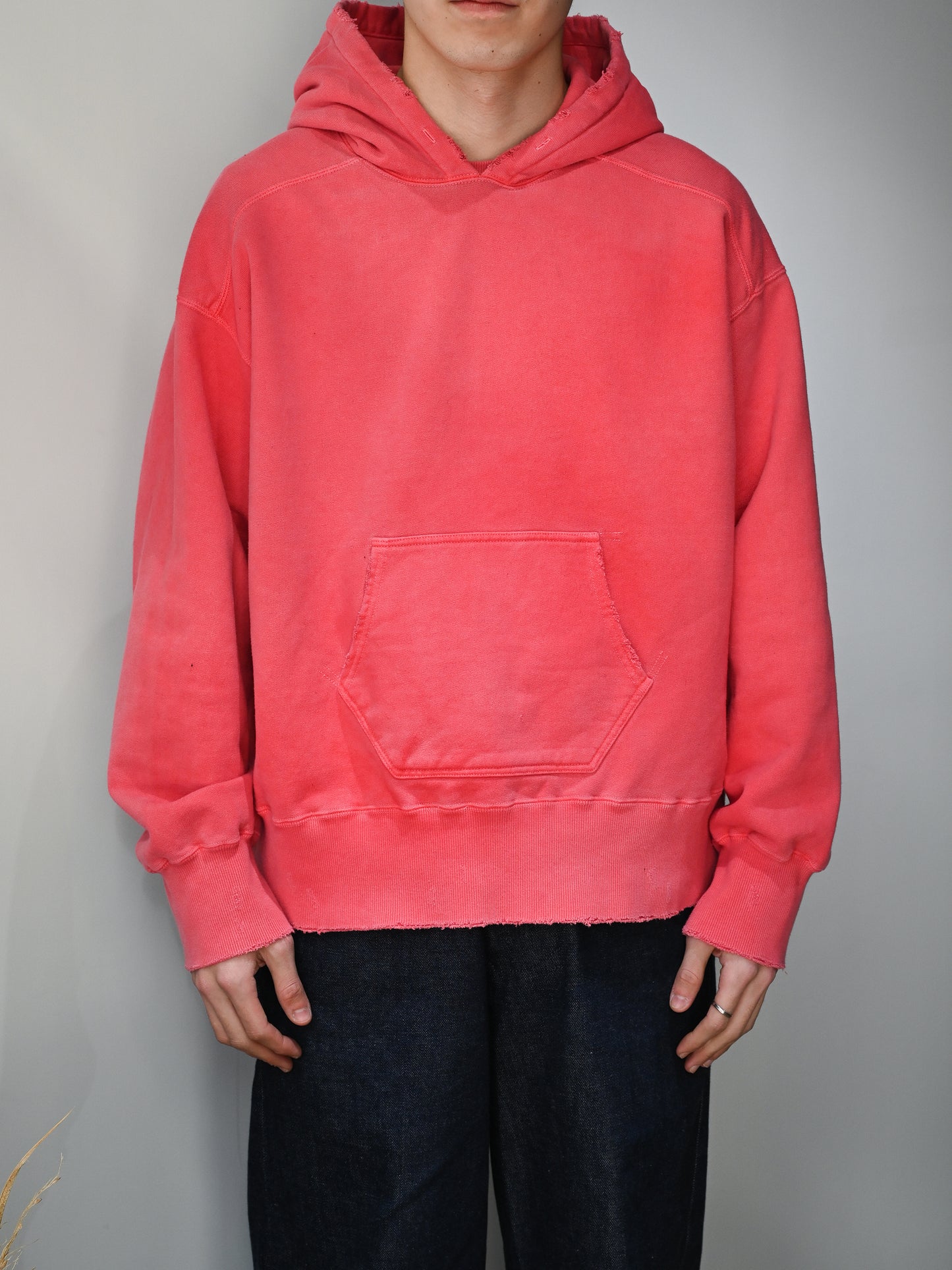 ANCELLM / DAMAGE HOODIE -RED