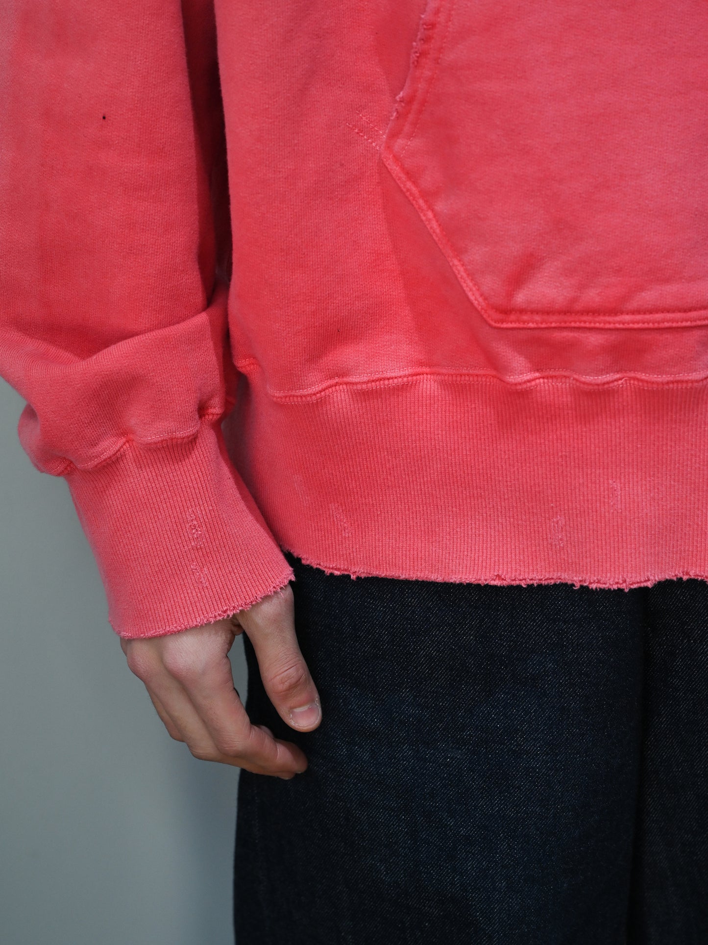 ANCELLM / DAMAGE HOODIE -RED