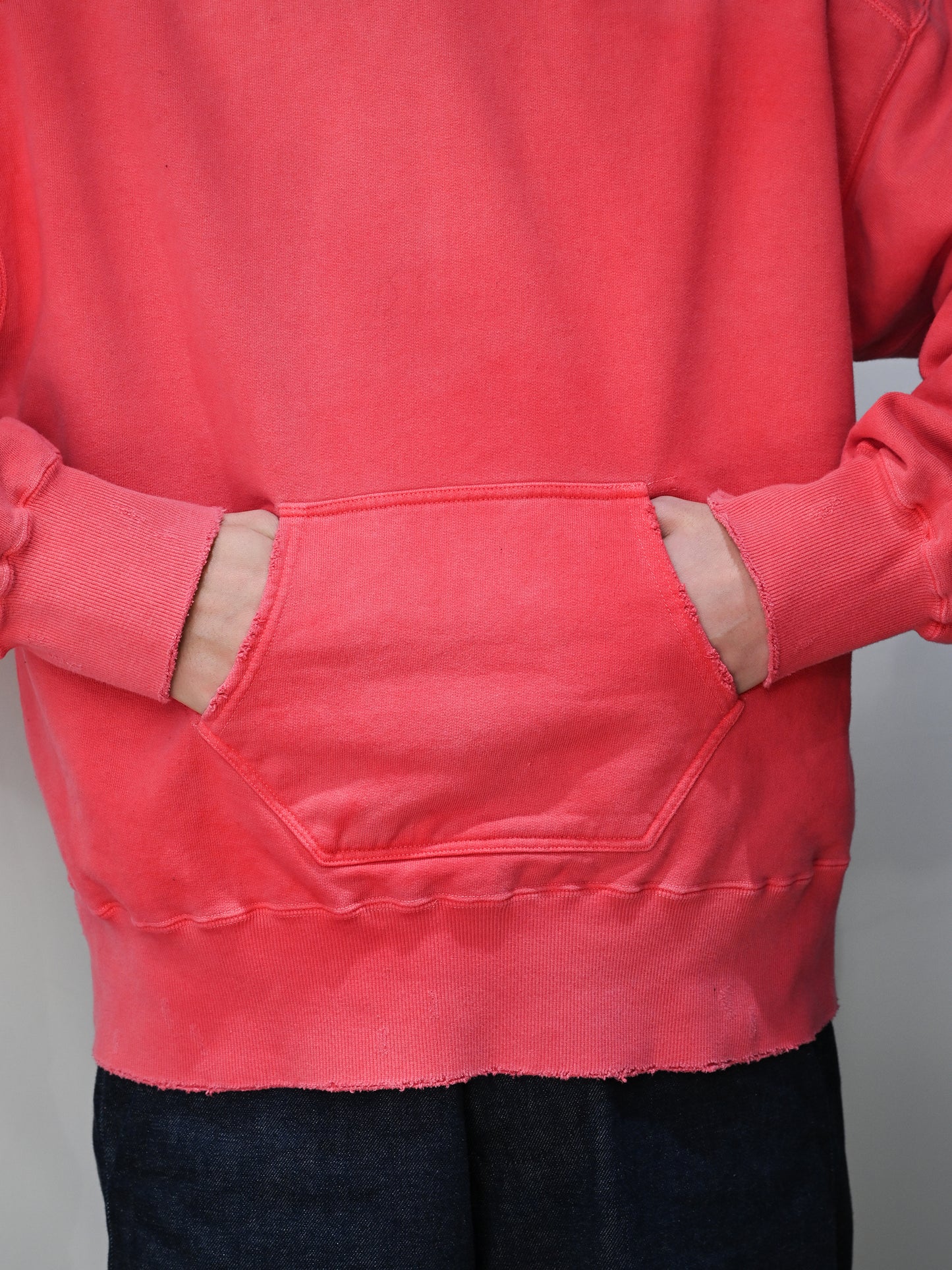 ANCELLM / DAMAGE HOODIE -RED