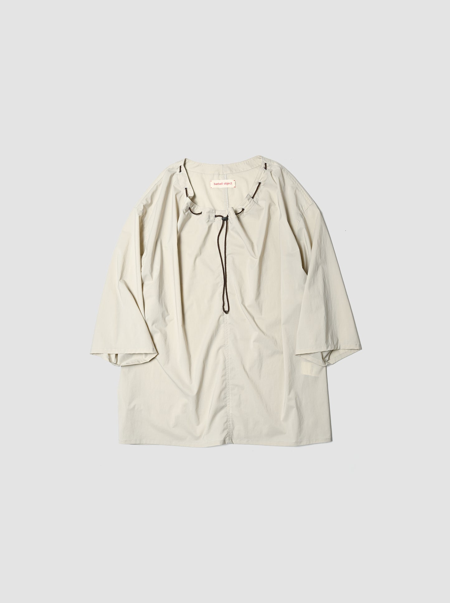 barbell object / smock ts -BEIGE