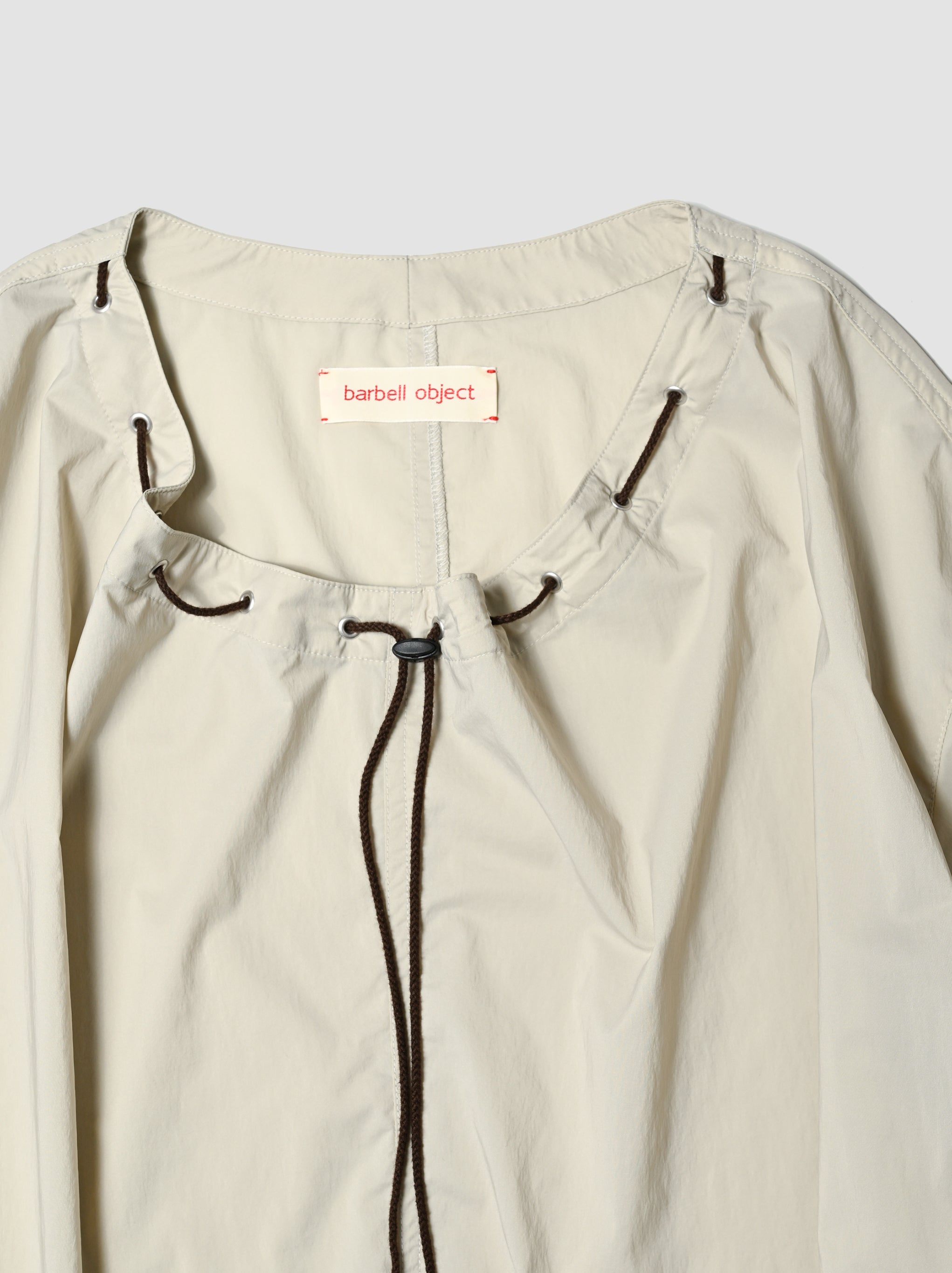 barbell object / smock ts -BEIGE
