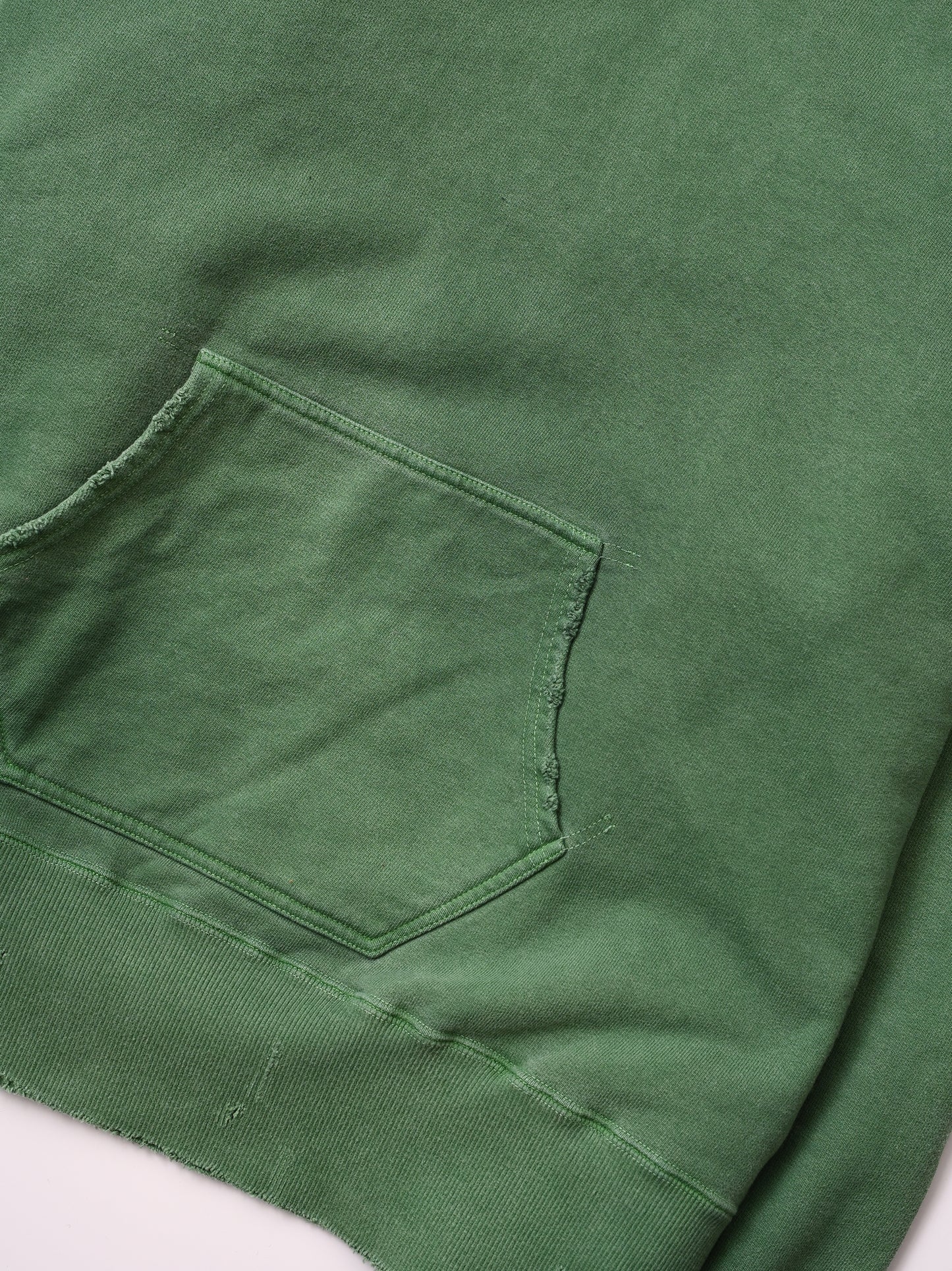 ANCELLM / DAMAGE HOODIE -GREEN