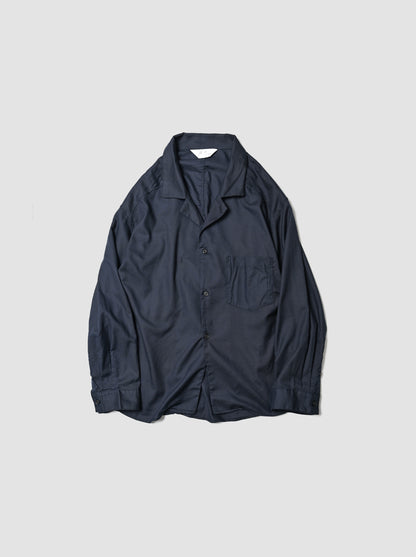 ANCELLM / C/S TAILORED SHIRT -NAVY
