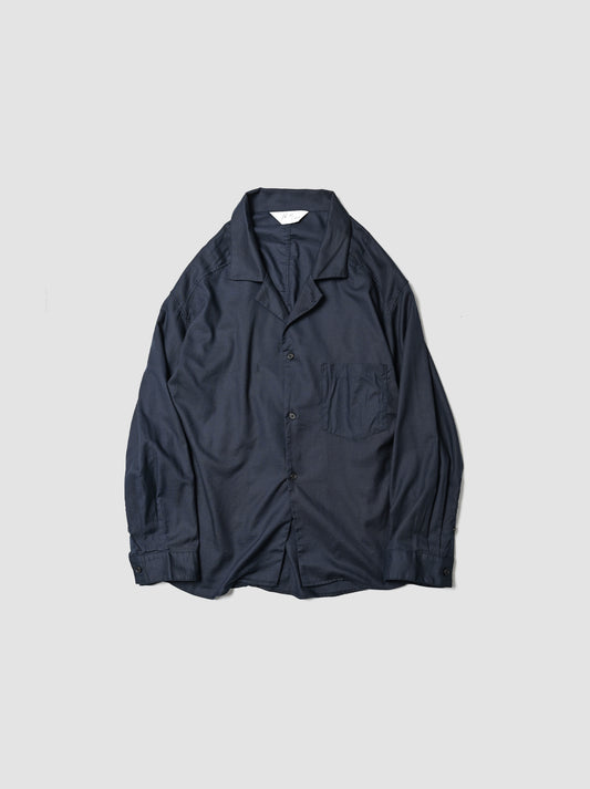 ANCELLM / C/S TAILORED SHIRT -NAVY