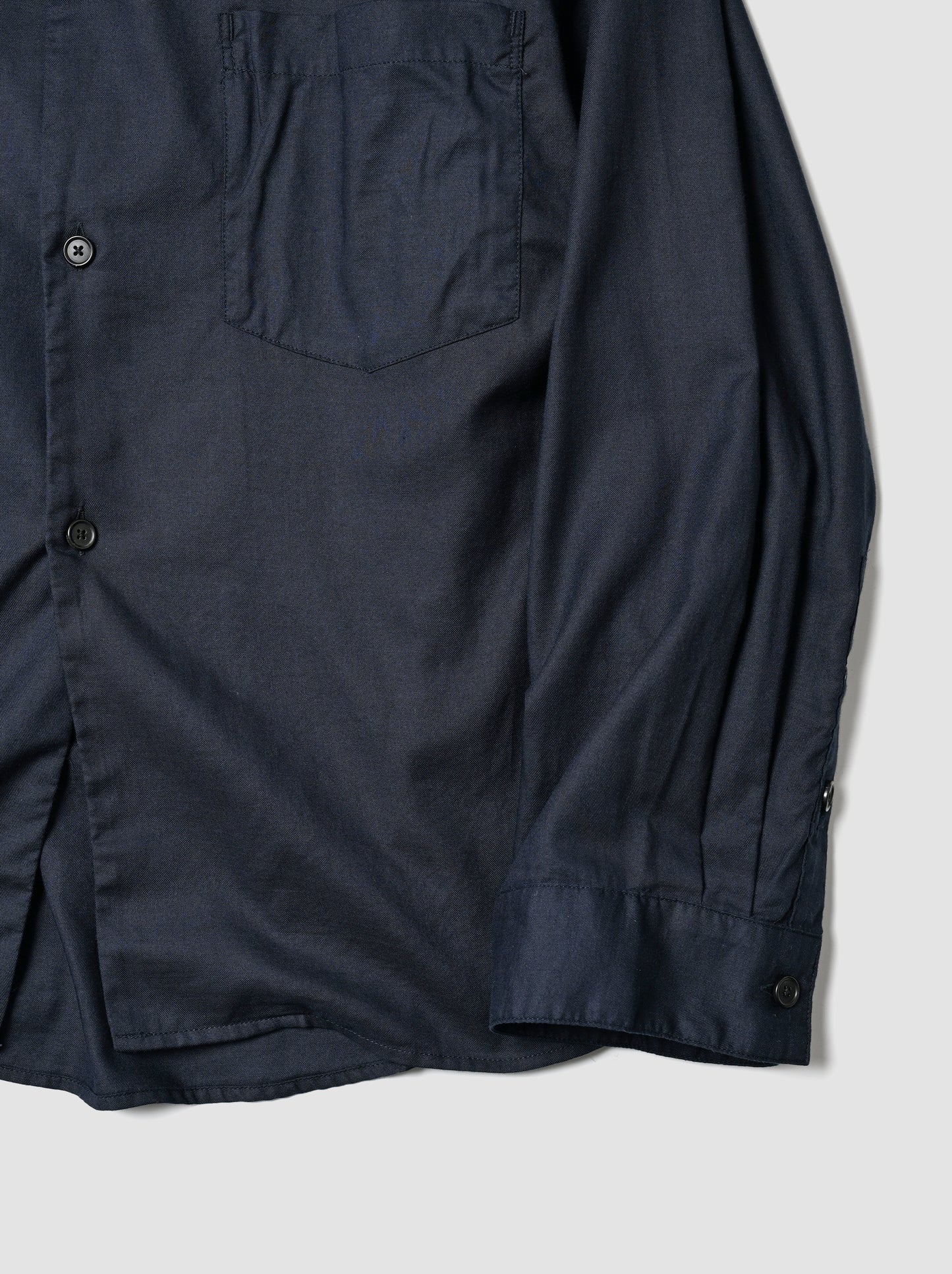 ANCELLM / C/S TAILORED SHIRT -NAVY