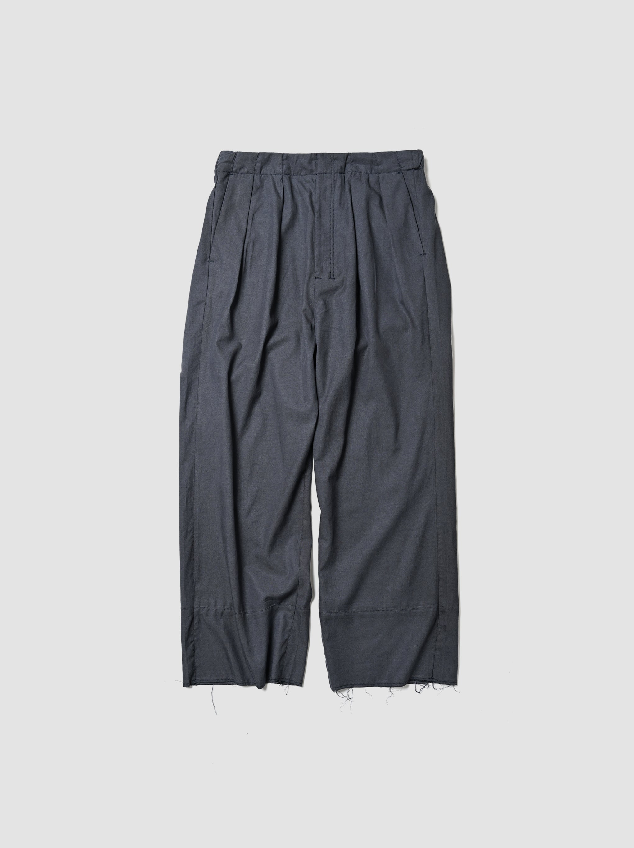 ANCELLM / L/C TUCK EASY PANTS -NAVY – and father