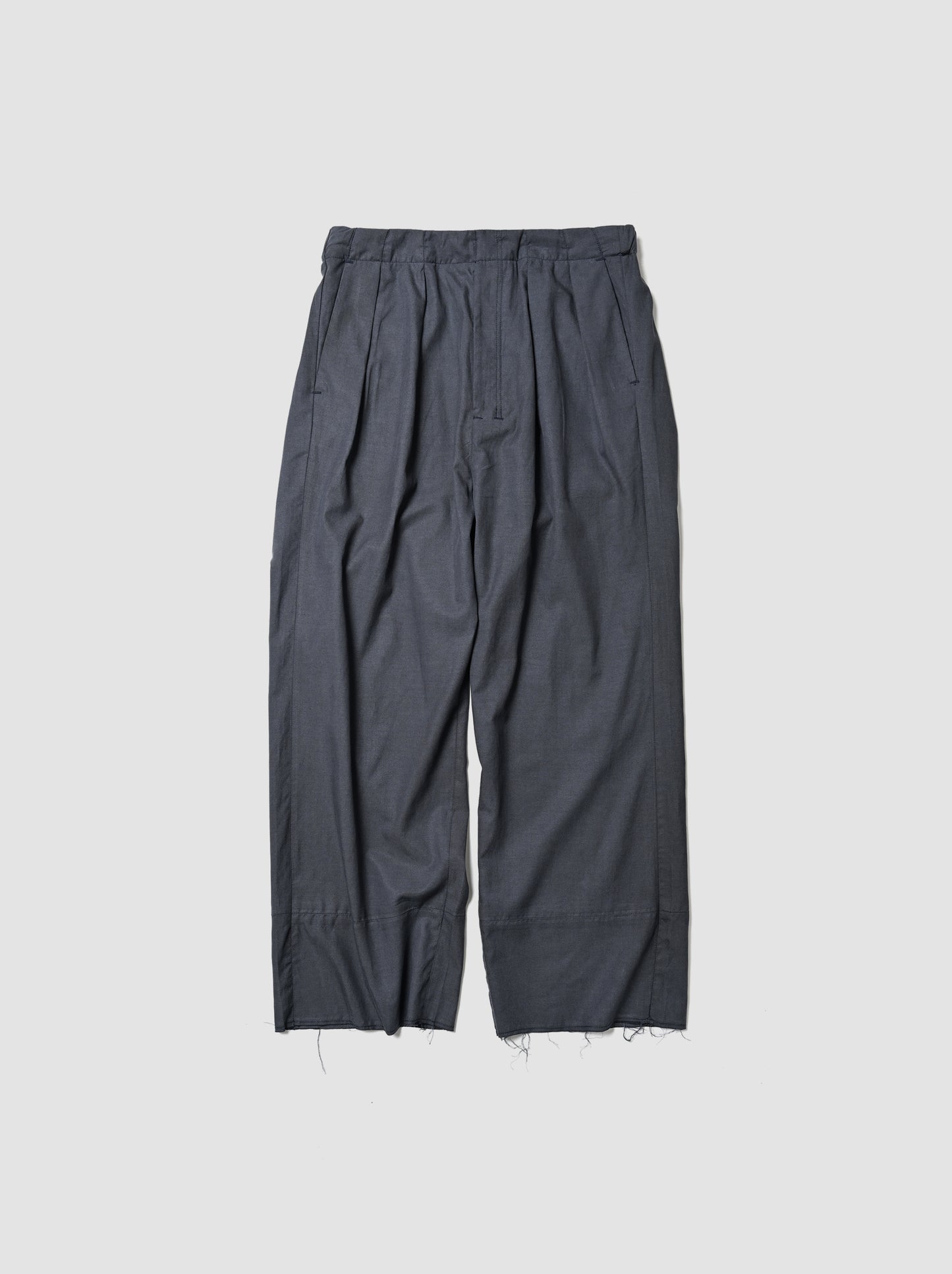 ANCELLM / L/C TUCK EASY PANTS -NAVY