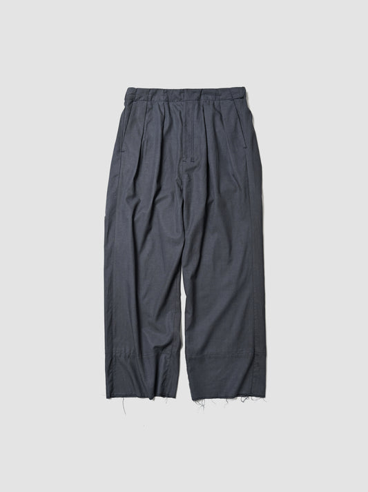 ANCELLM / L/C TUCK EASY PANTS -NAVY