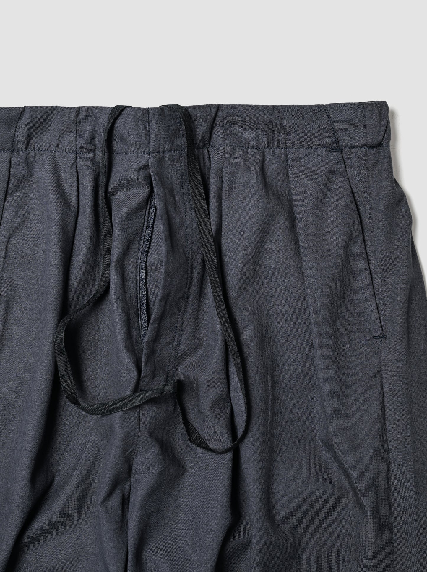 ANCELLM / L/C TUCK EASY PANTS -NAVY