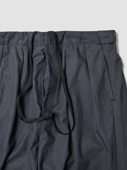 ANCELLM / L/C TUCK EASY PANTS -NAVY