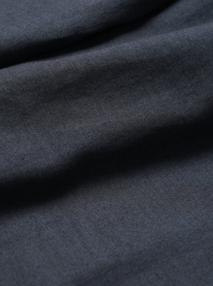 ANCELLM / L/C TUCK EASY PANTS -NAVY