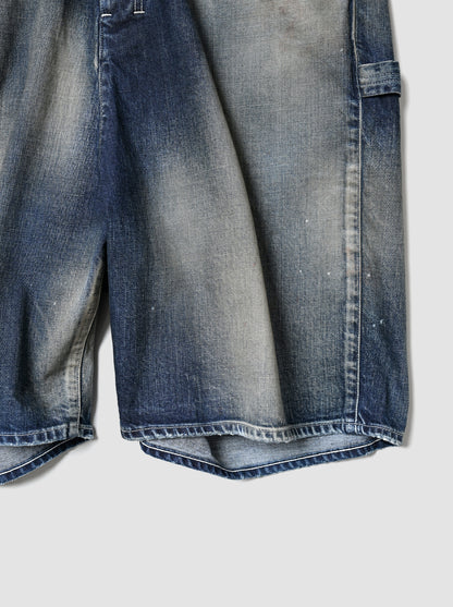 ANCELLM / DENIM PAINTER SHORTS -INDIGO