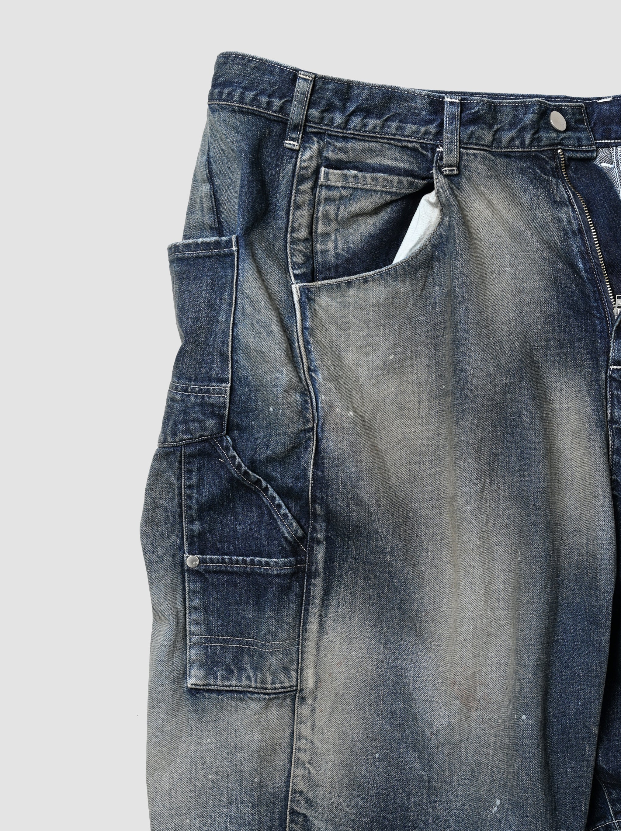 ANCELLM for 1LDK DENIM PAINTER SHORTS EX