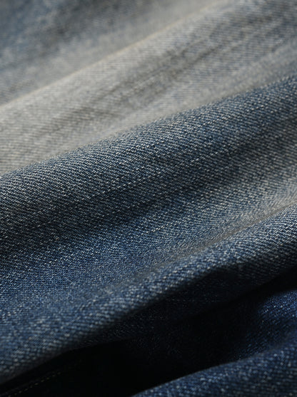 ANCELLM / DENIM PAINTER SHORTS -INDIGO