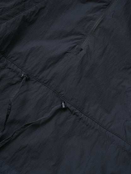 ANCELLM / EX. 大きいサイズ NYLON PULLOVER JACKET -BLACK
