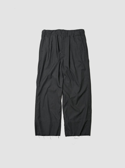 ANCELLM / L/C TUCK EASY PANTS -BLACK