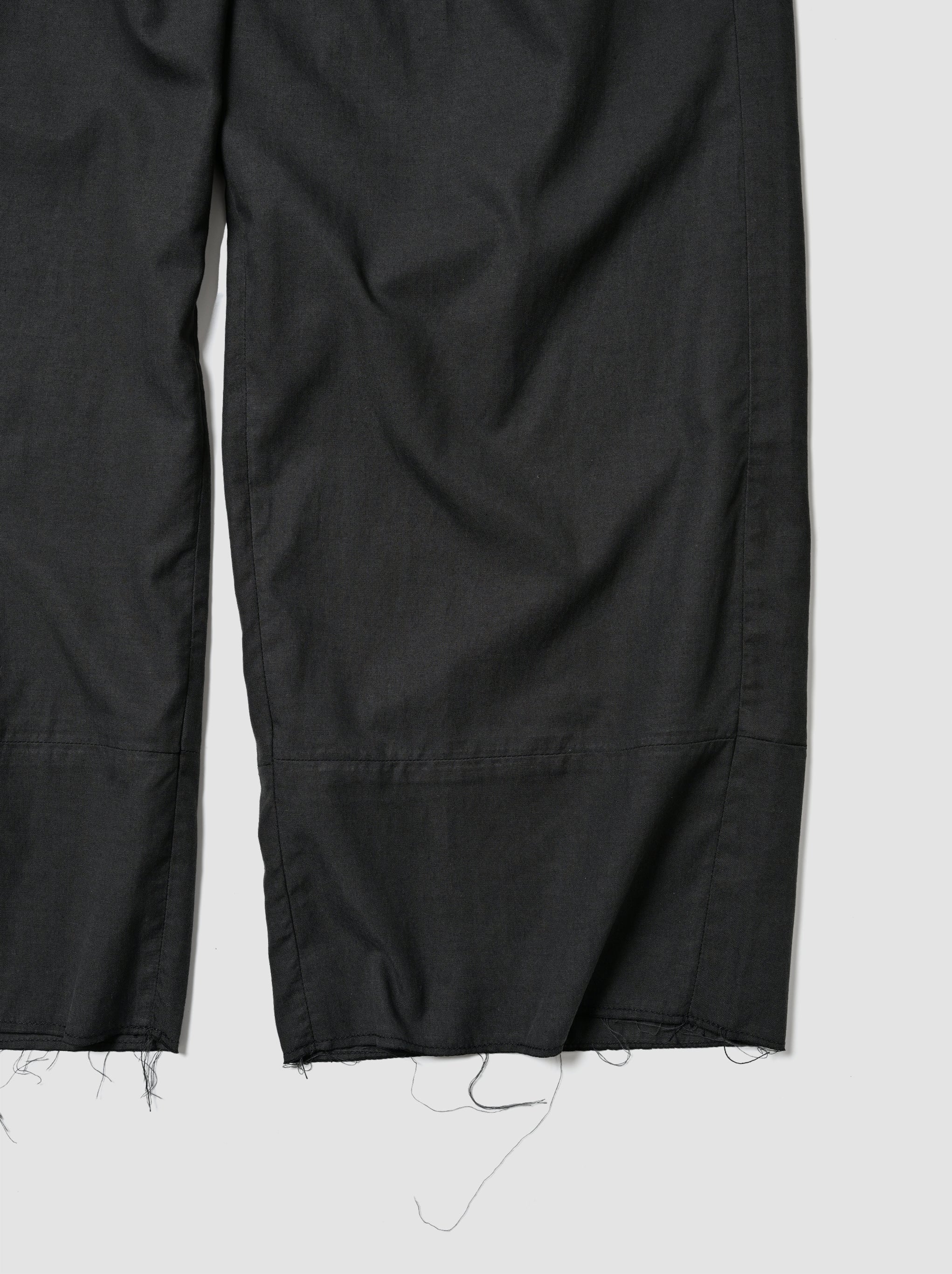 ANCELLM / L/C TUCK EASY PANTS -BLACK – and father