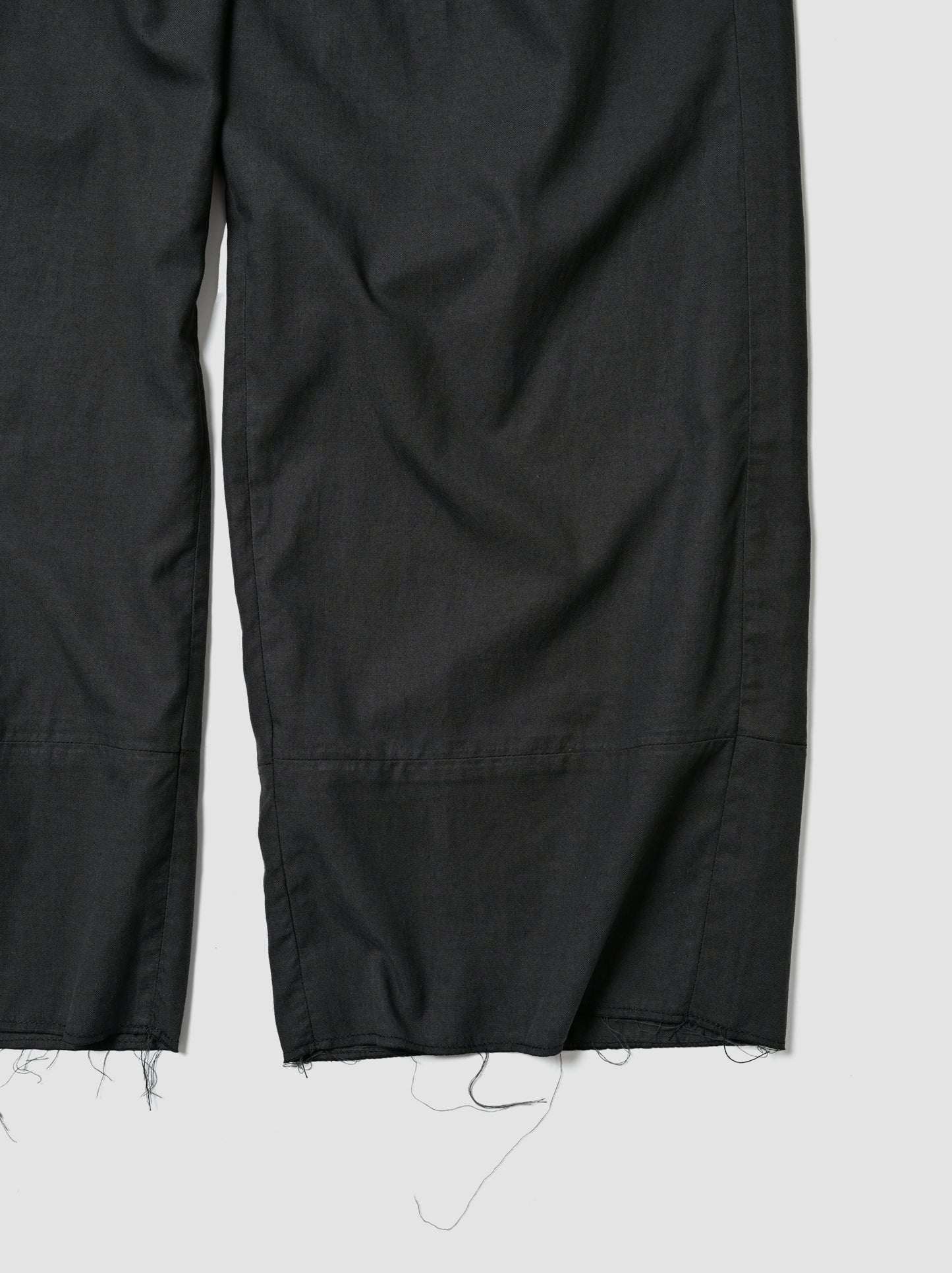 ANCELLM / L/C TUCK EASY PANTS -BLACK