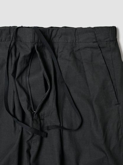 ANCELLM / L/C TUCK EASY PANTS -BLACK