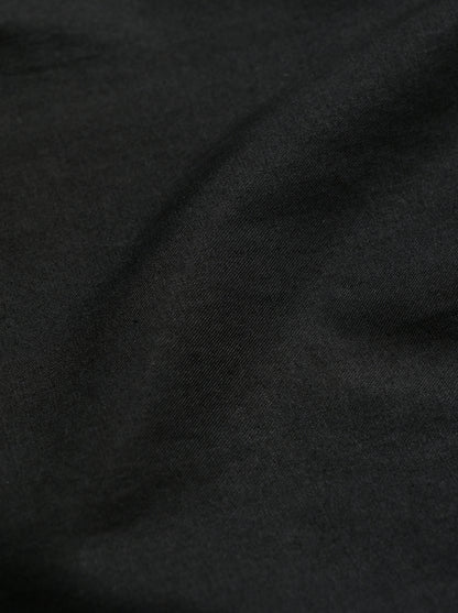 ANCELLM / L/C TUCK EASY PANTS -BLACK