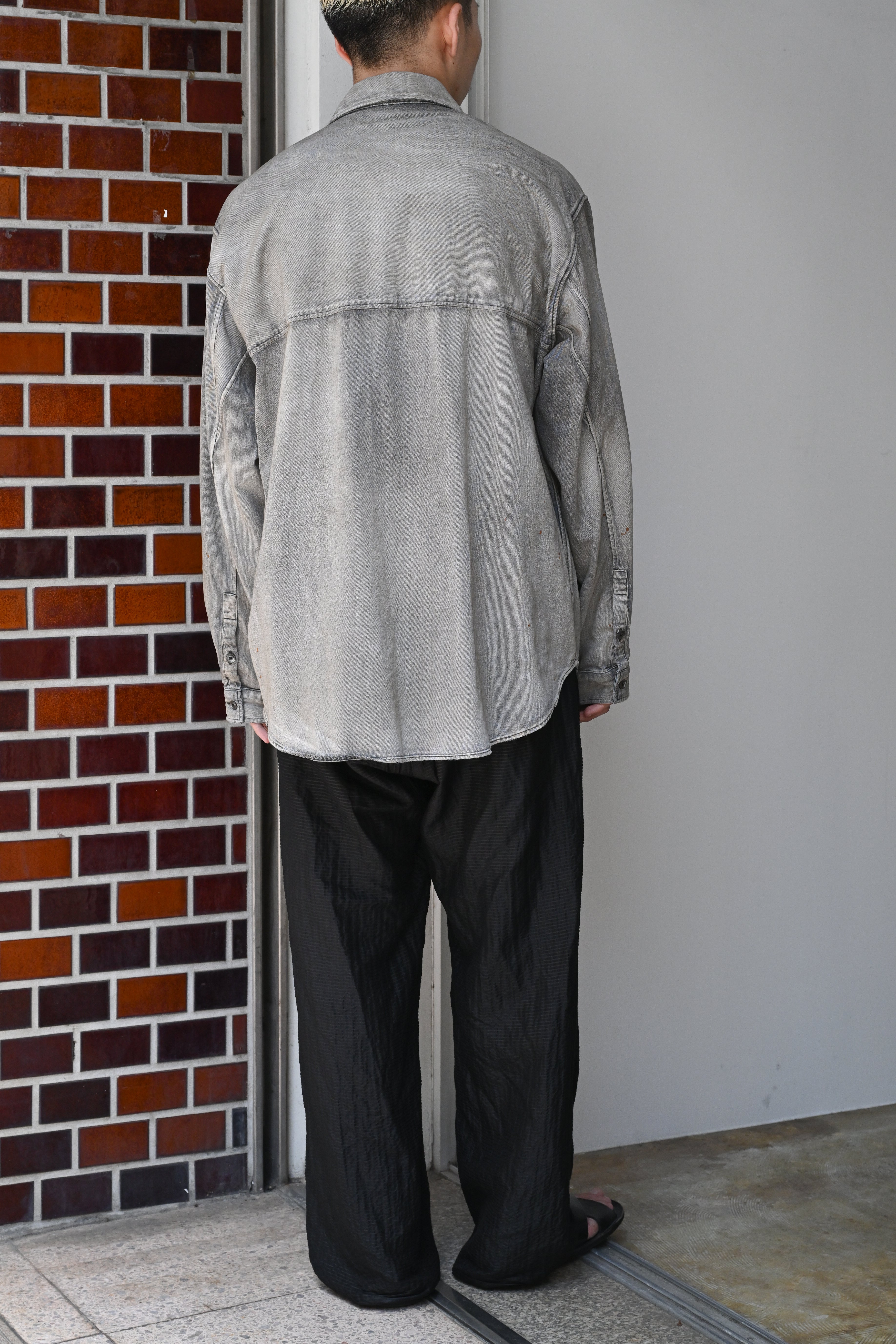 Ancellm Denim Dress Shirts サイズ1 ANCELLM - DRESS DENIM SHIRT | INDIGO | シャツ | NapsNote