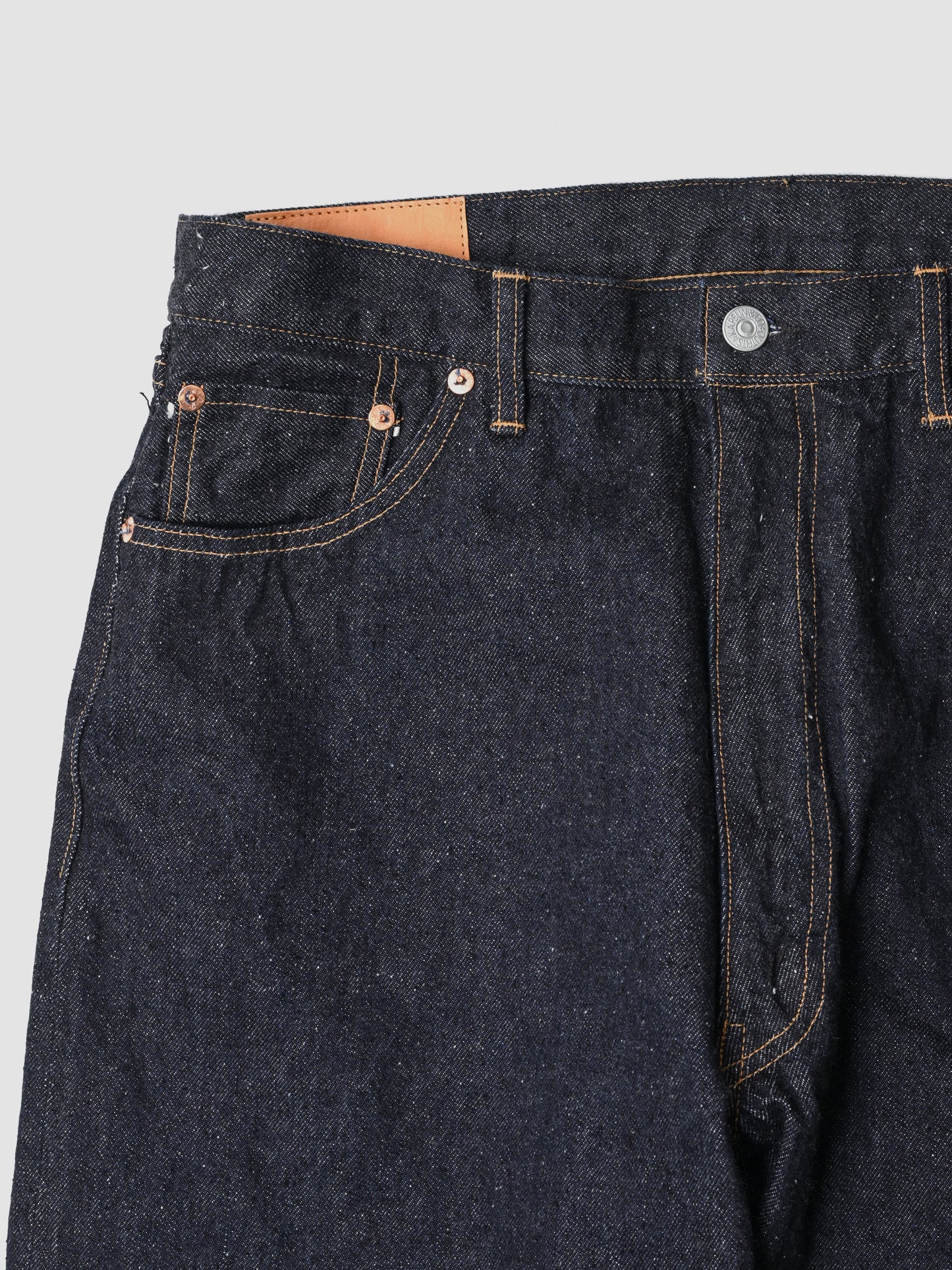 KAPTAIN SUNSHINE / 5P Zipper Front Denim Pants -INDIGO ONEWASH