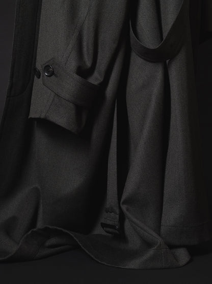 ANTOS. / exclusive / THE BESPOKE LEATHER DETAIL - CAVALRY TWILL COAT