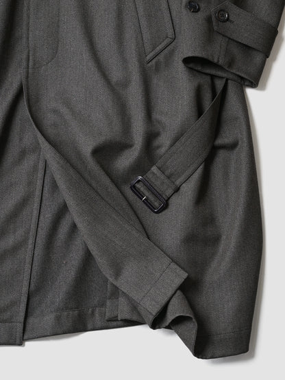 ANTOS. / exclusive / THE BESPOKE LEATHER DETAIL - CAVALRY TWILL COAT