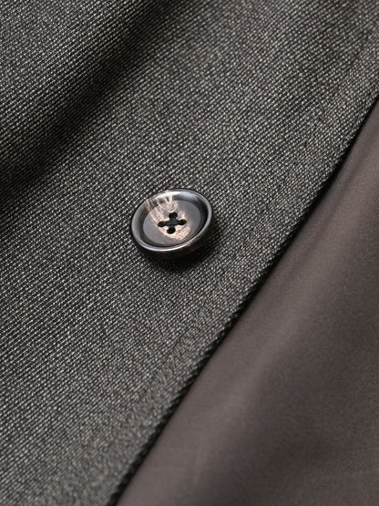 ANTOS. / exclusive / THE BESPOKE LEATHER DETAIL - CAVALRY TWILL COAT