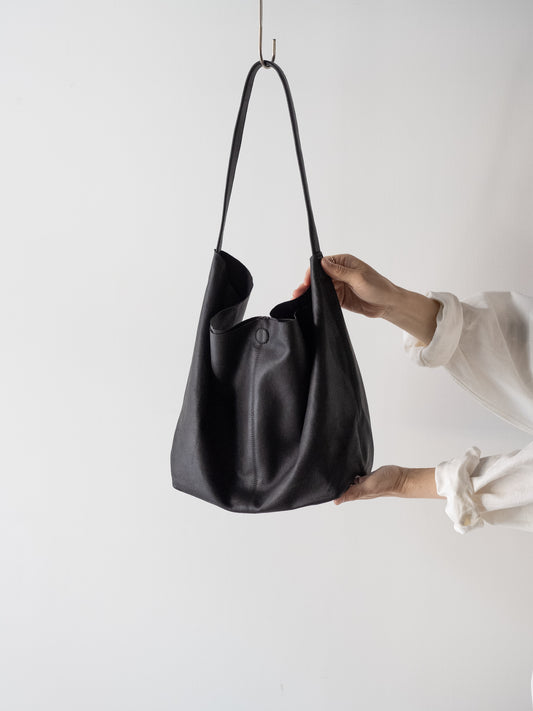 Morphée / BUCKET BAG Size L -BLACK