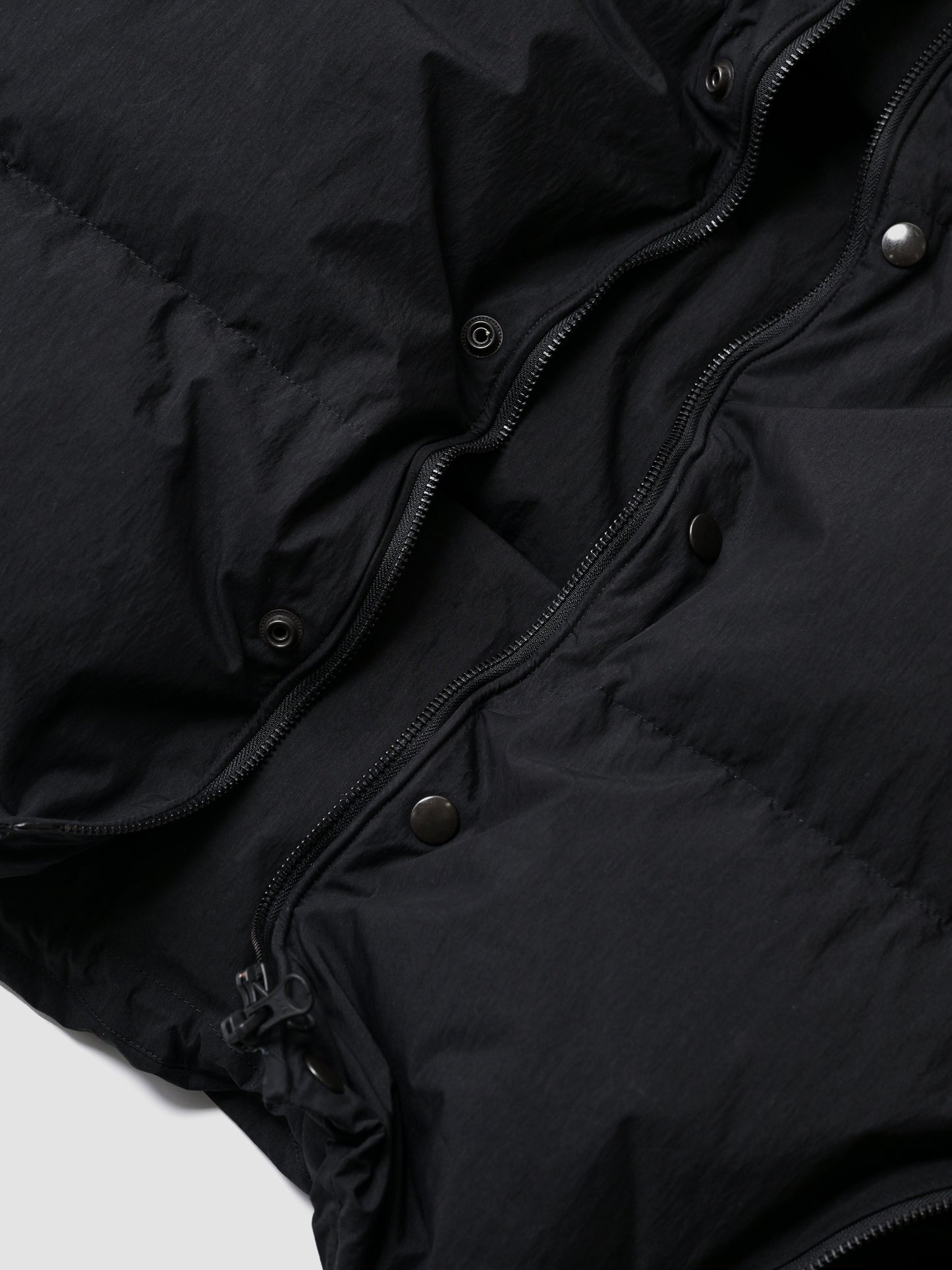 barbell object / exclusive / down vest -BLACK