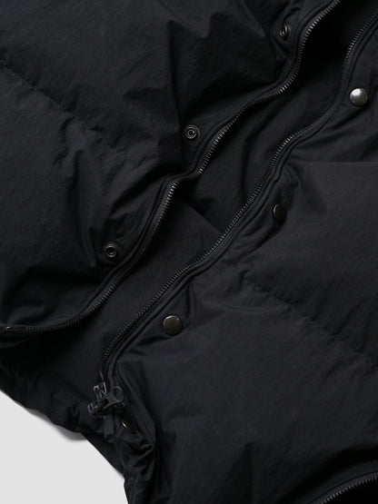 barbell object / exclusive / down vest -BLACK