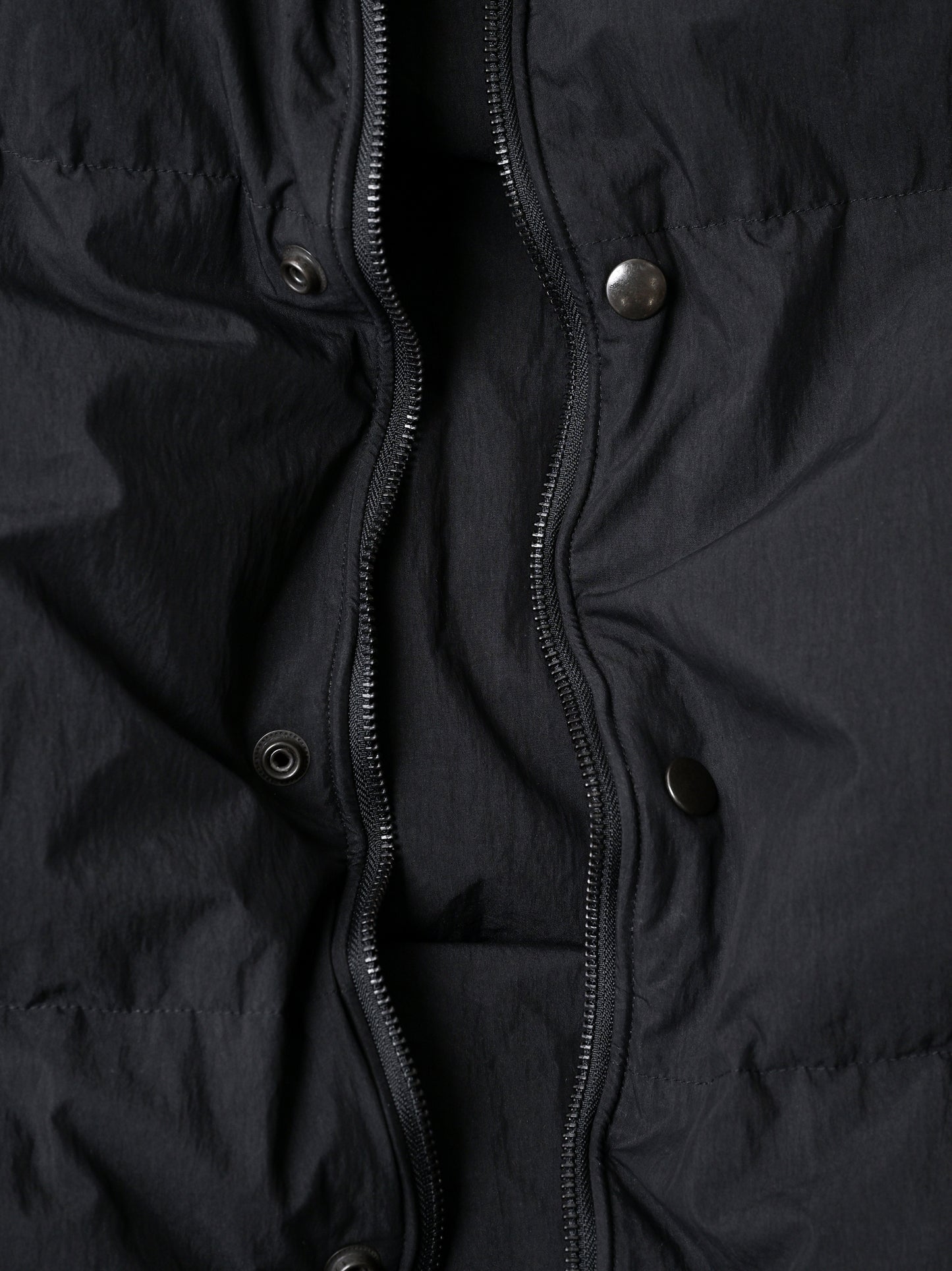 barbell object / exclusive / down vest -BLACK