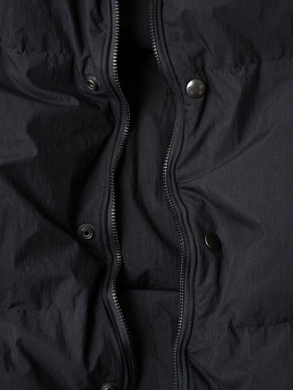 barbell object / exclusive / down vest -BLACK