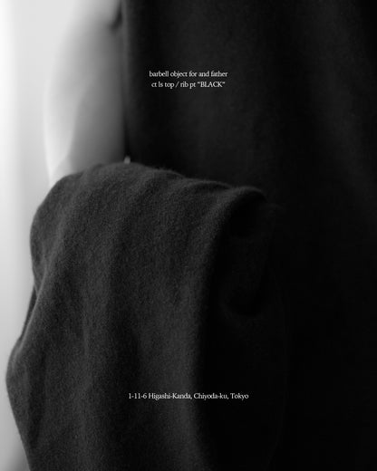 barbell object / exclusive / rib pt -BLACK