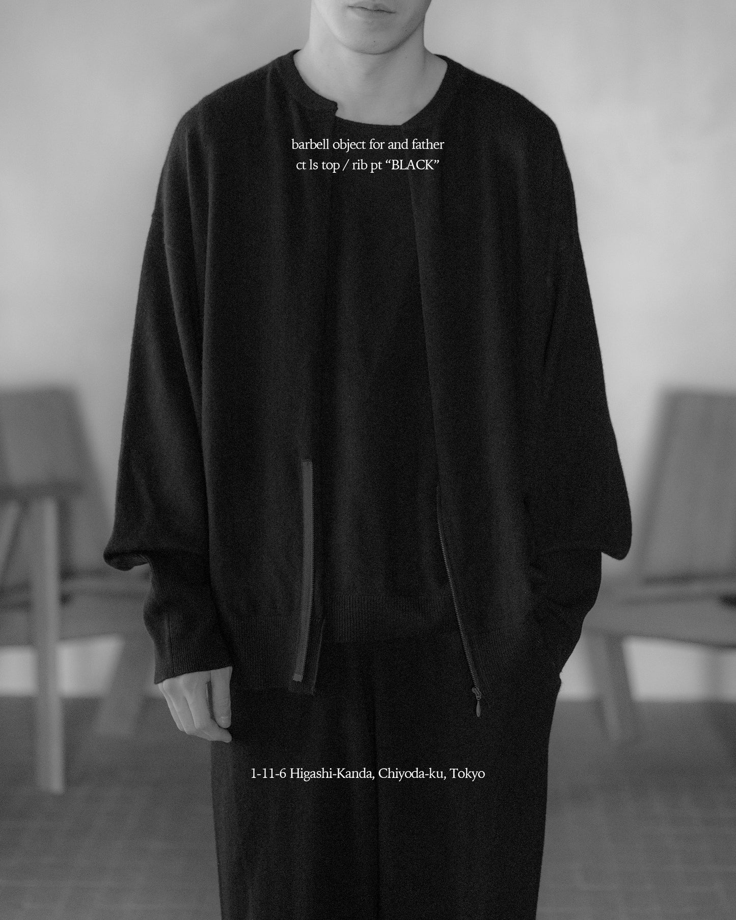 barbell object / exclusive / ct ls top -BLACK