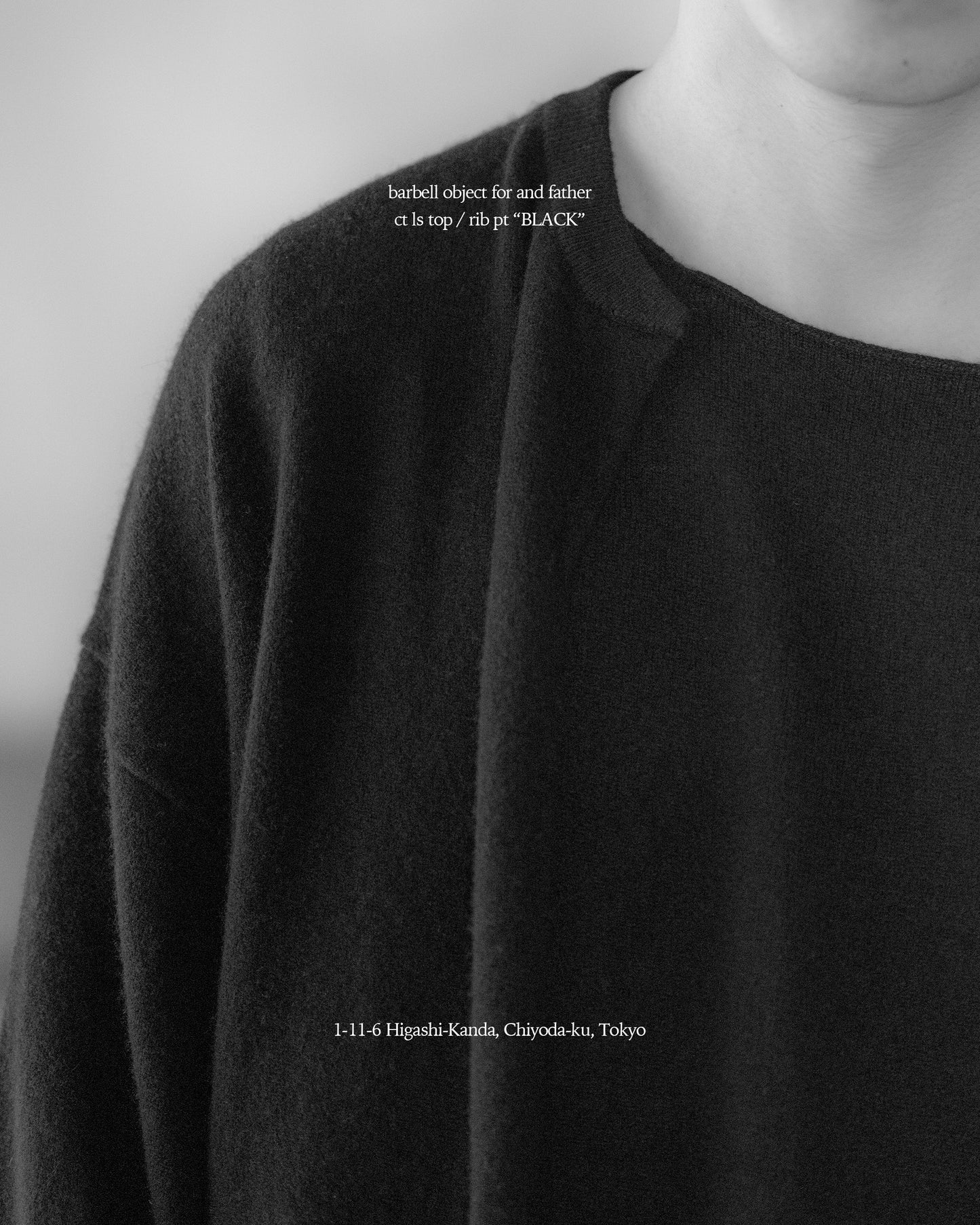 barbell object / exclusive / ct ls top -BLACK