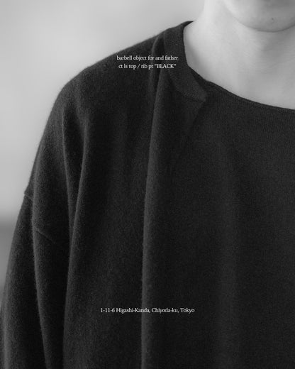 barbell object / exclusive / ct ls top -BLACK