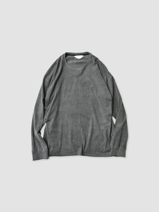 ANCELLM / UNEVENNESS LS T-SHIRT -BLACK