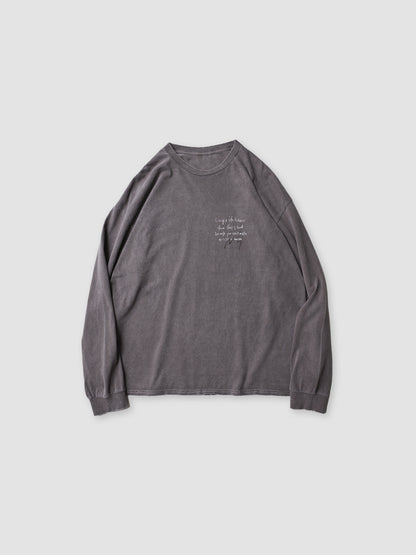 ANCELLM / MASSAGE L/S T-SHIRT -BROWN