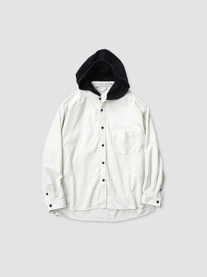 ANCELLM / HOODIE SHIRT -OFFWHITE
