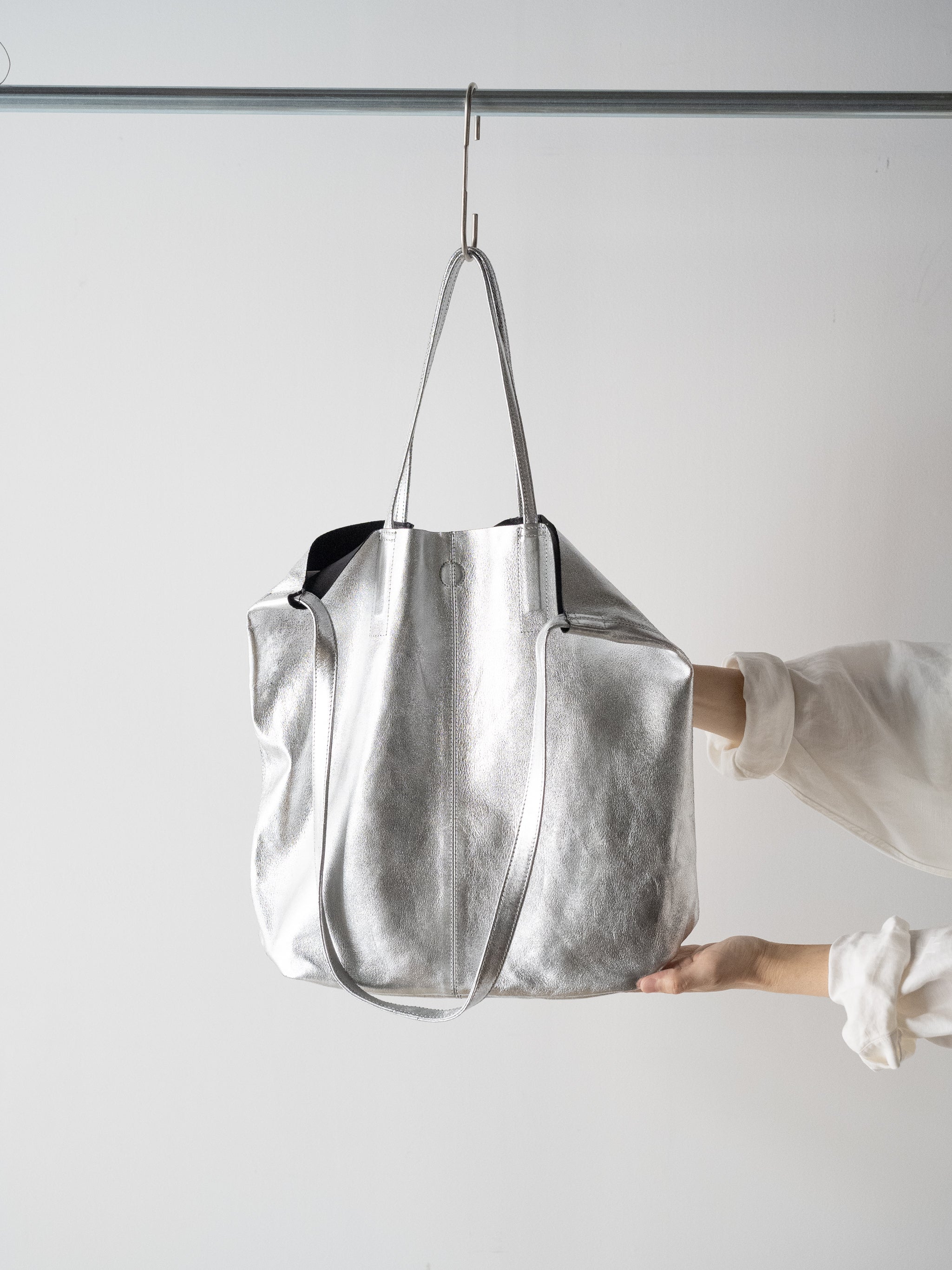 Morphee　3WAY LARGE TOTE LONG Morphée / 3WAY LARGE TOTE Size L -SILVER – and father