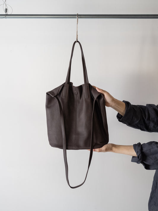 Morphée / 3WAY MEDIUM TOTE  Size M -DARK CHOCO